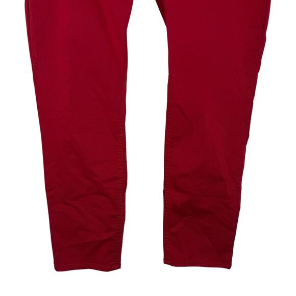 Liz Claiborne Jeans Womens 14 Red Denim Flex-Fit Classic Slim Skinny Leg Zip Fly - Picture 4 of 13